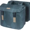 Basil Elegance doppelte Fahrradtasche - Estate Blue