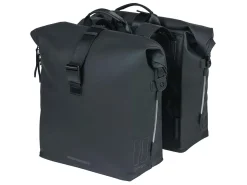 Basil SoHo Nordlicht Doppelfahrradtasche - Black