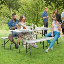 Bayreuth 3-teiliges Set klappbar Bierzeltgarnitur
