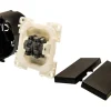 BBA 230 volt Doppel-Wippschalte - black