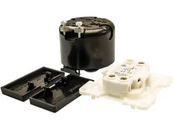 BBA 230 volt Doppel-Wippschalte - black