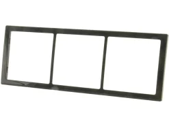 BBA 3-fach Abdeckrahmen Hochglanz - grey