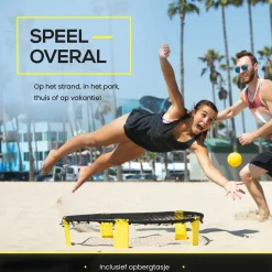 2BEHOME Spikeball Roundnet-Set - Yellow