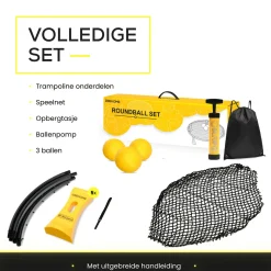 2BEHOME Spikeball Roundnet-Set - Yellow
