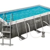 Bestway 404 cm Power Steel Rattan Rahmenpoolset