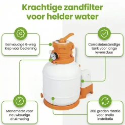 Bestway 3.028 l/h Sandfilterpumpe