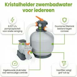 Bestway 8.327 l/h Sandfilterpumpe