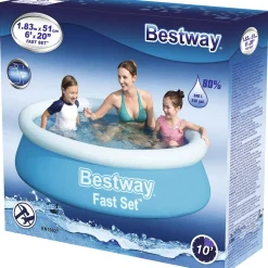 Bestway Fast Set 183 cm Pool - Blue