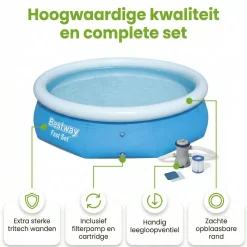 Bestway fast set 305x76cm pool – 3-teilig