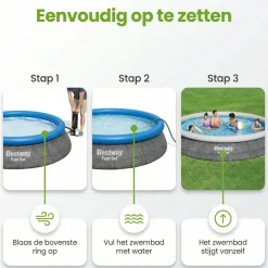 Bestway Fast Set 457x84cm Pool – 3-teilig