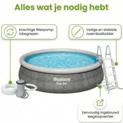 Bestway Fast Set 457x107cm Pool – 4-teilig