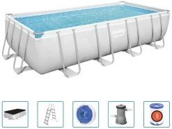 Bestway Power Steel 488x244cm Pool mit Zubehör