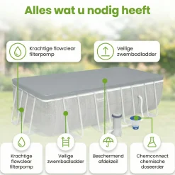 Bestway Power Steel 488x244x122cm Pool – 5-teilig