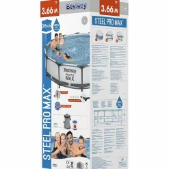 Bestway Steel Pro Max 366 cm Schwimmbecken mit Pumpe