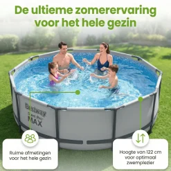 Bestway steel pro max 366x122cm pool – 5-teilig