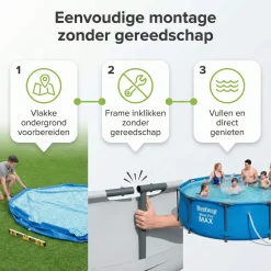 Bestway steel pro max 366x122cm pool – 5-teilig