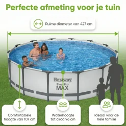 Bestway steel pro max 427x107cm pool – 5-teilig