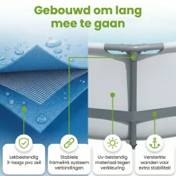Bestway steel pro max 427x107cm pool – 5-teilig
