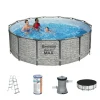 Bestway steel pro max 427x122cm pool stein – 5-teilig