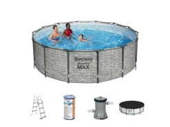 Bestway steel pro max 427x122cm pool stein – 5-teilig