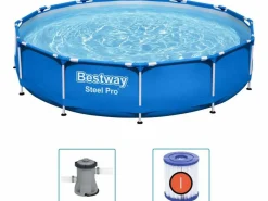 Bestway Steel Pro Pool – Ø366x76 cm – Blau