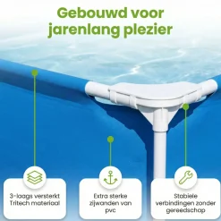 Bestway steel pro 400x211x81cm pool – 3-teilig