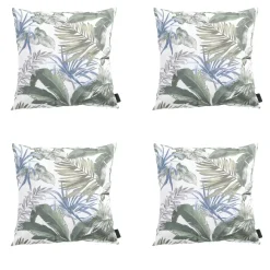 Blaues Dekokissen Madison Bliss - 4er-Set