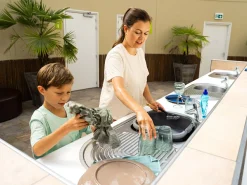 Bo-Camp 13 Liter Spülschüssel mit Henkeln - Blue