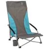 Bo-Camp Compact Hoch Strandstuhl - Blue/Grey