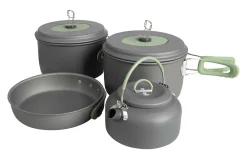 Bo-Camp Explorer XL 4-teiliges Topfset mit Teekessel