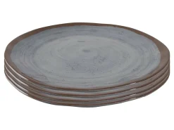 Bo-Camp Halo Set von 4 Melamin Frühstücksteller - Grey