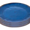Bo-Camp Halo Set von 4 Melamin Frühstücksteller - Blue