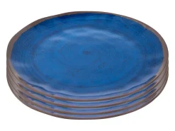 Bo-Camp Halo Set von 4 Melamin Frühstücksteller - Blue
