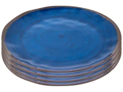 Bo-Camp Halo Set von 4 Melamin Essteller - Blue