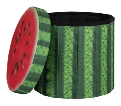 Bo-Camp Ottomane Wassermelone Sitzhocker