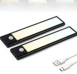 Brendz Puyo 20 cm Set von 2 Magnetischer LEDstreifen - Black