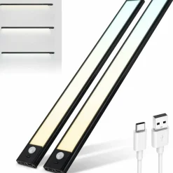 Brendz Puyo 40 cm Set von 2 Magnetischer LEDstreifen - Black