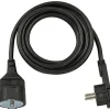 Brennenstuhl Black Verlängerungskabel flacher Stecker - 3 meter