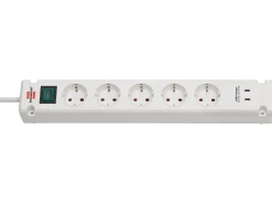 Brennenstuhl Bremounta Steckdosenleiste mit 2 USB-C Ladesteckdosen - White