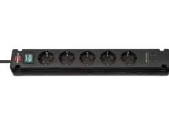 Brennenstuhl Bremounta Steckdosenleiste mit 2 USB-C Ladesteckdosen - Black