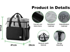 Brisby 4-Lagen isolierte 40 Liter Kühltasche - Grey