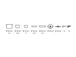 Brunner Skipper 20 cm 8+1 Topfset