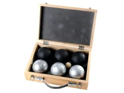 Buffalo pulverbeschichtet Boule-Set in Holzkiste