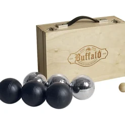Buffalo pulverbeschichtet Boule-Set in Holzkiste