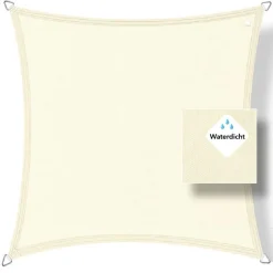 Buitenkado 2.5 x 2.5 wasserdicht Sonnensegel - cream white