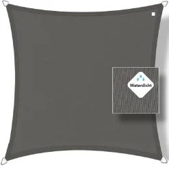 Buitenkado 2.5 x 2.5 wasserdicht Sonnensegel - antracite