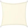 Buitenkado 4x4 HDPE Sonnensegel - cream white