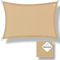 Buitenkado 4x5 wasserdicht Sonnensegel - sand beige