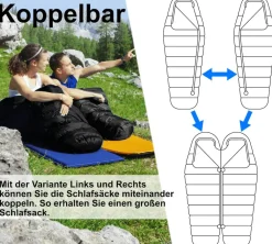 Caliyo 4 Jahreszeiten 230 cm Blue Mumienschlafsack