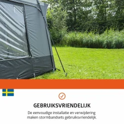 Campout 12,5 Meter Sturmgurt-Set mit Heringe